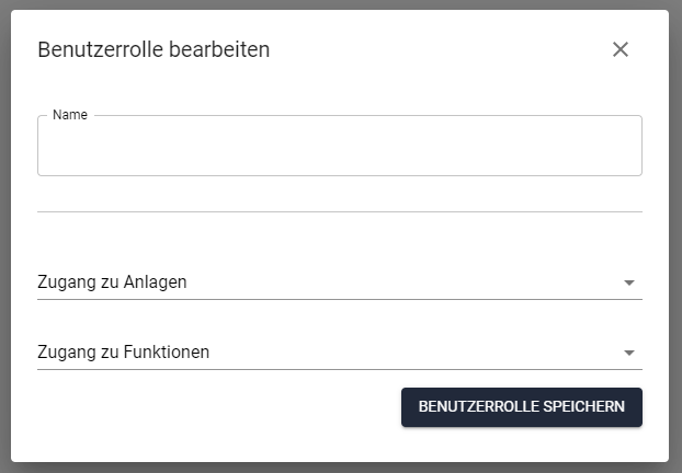 Benutzerrolle bearbeiten