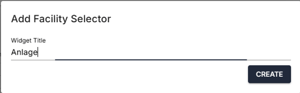 add facility selector