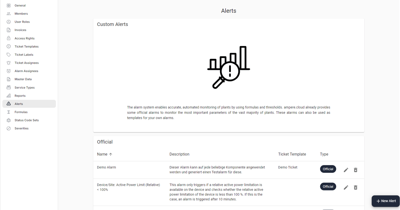 Creating alerts