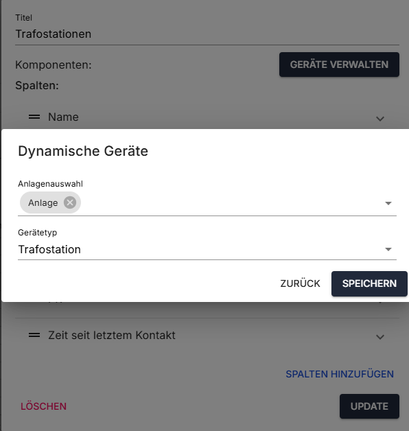 anlage plus gerätetyp