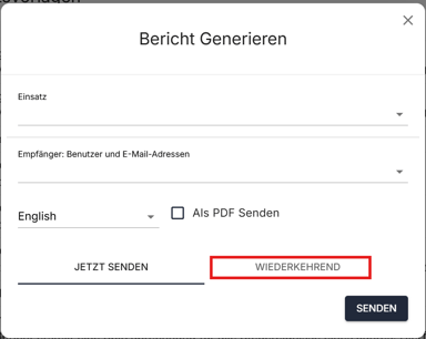 bericht generieren wiederkehrend