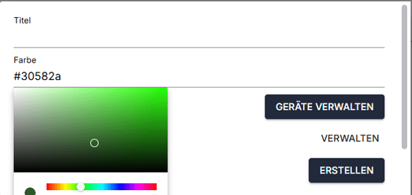 config nummer farbe