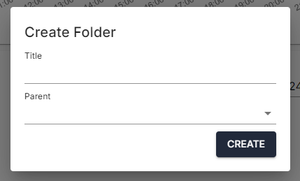 dashboard create folder