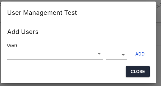 dashboard user managment