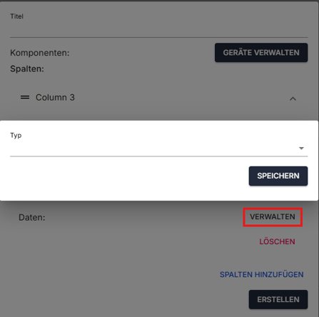 daten verwalten tabelle