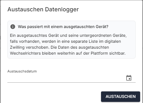 datenlogger austausch