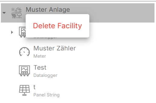 delete facility