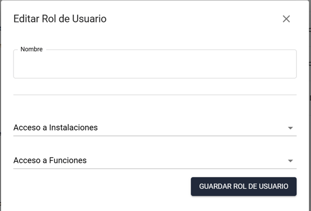 editar rol de Usuario