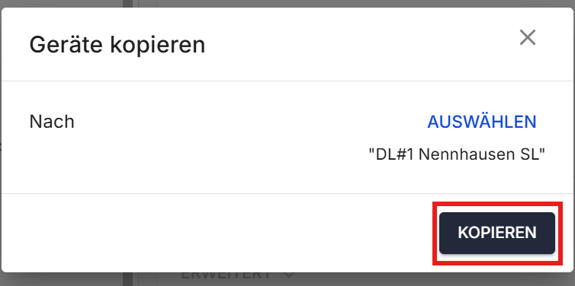 gerät kopieren