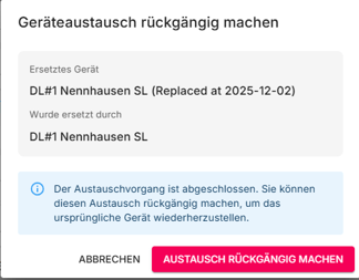 gerätetausch