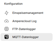 mqtt datenlogger side menü
