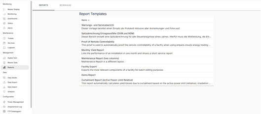 report tamplates