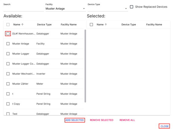 select components