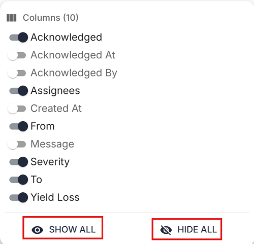 show all hide all