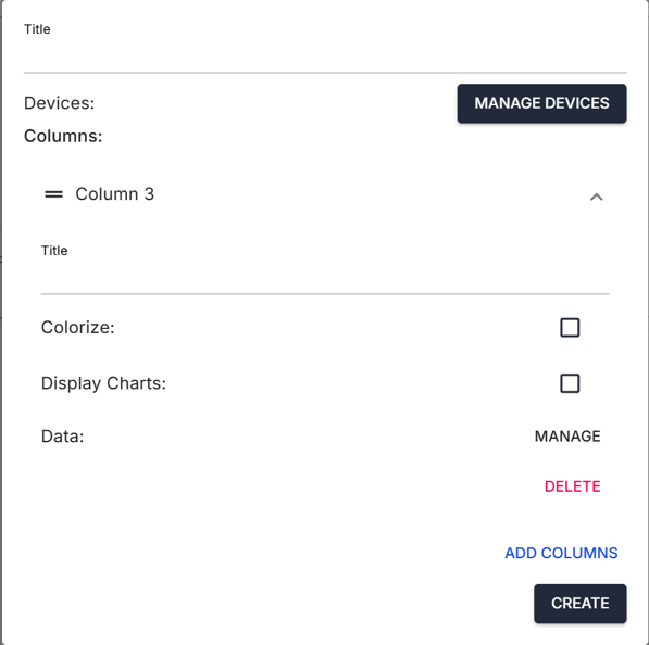 table dropdown