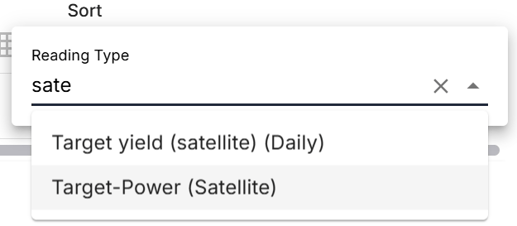 target power satelite