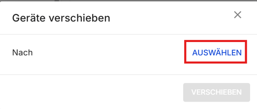 verschieben auswählen